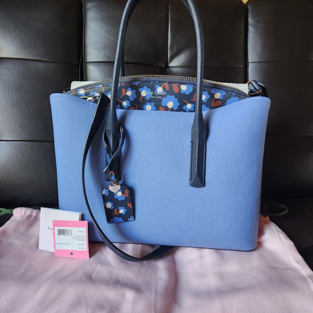 Kate Spade Blue Party Floral Large Margaux